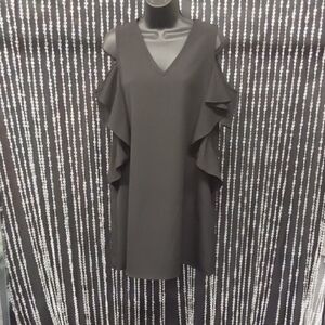 Elegant Black Ruffle Dress